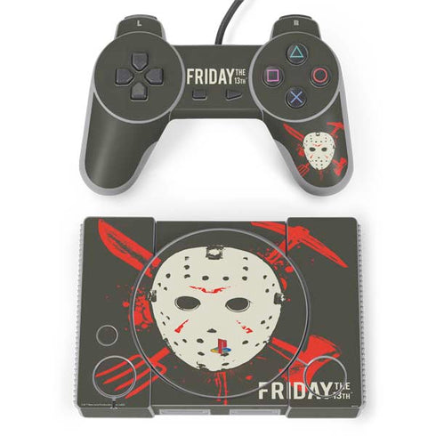 Warner Bros Friday the 13th Jason Voorhees Mask PlayStation Classic Bundle Skin